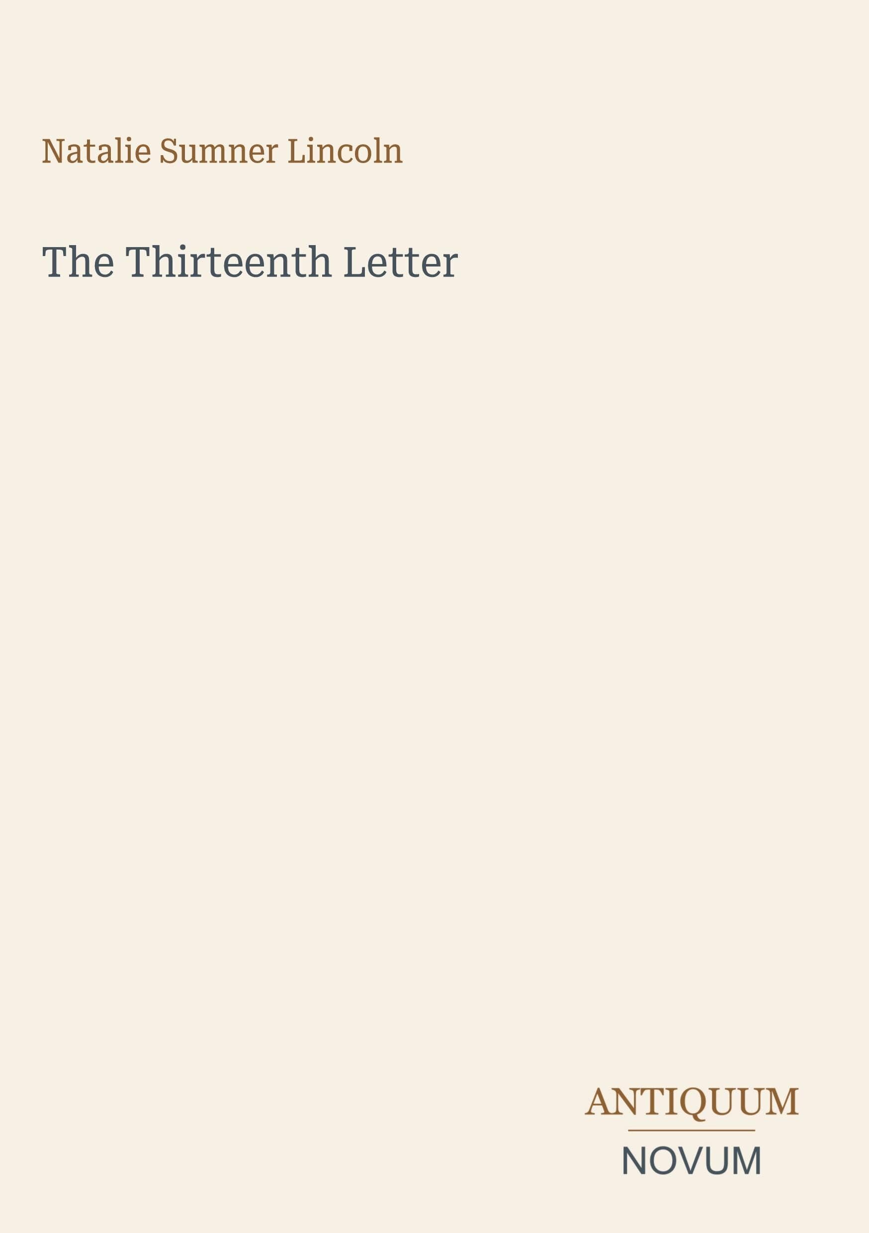 The Thirteenth Letter