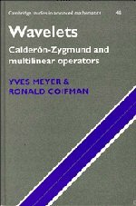 Wavelets: Calderón-Zygmund and Multilinear Operators: Calderon-zygmund and Multilinear Operators (Cambridge Studies in Advanced Mathematics, Band 48)