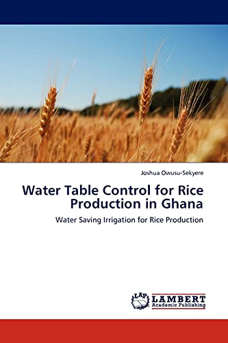 Water Table Control for Rice Production in Ghana: Water Saving Irrigation for Rice Production