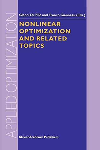 Nonlinear Optimization and Related Topics (Applied Optimization, 36, Band 36)