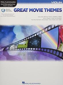 Great Movie Themes - -For Violin- (Book & Online Audio): Play-Along, Sammelband, Download (Audio) für Violine (Hal Leonard Instrumental Play-along)