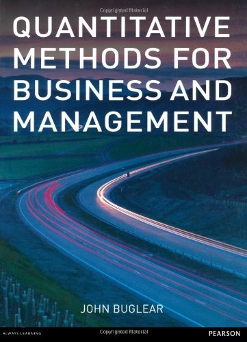 Quantitative Methods for Business and Management