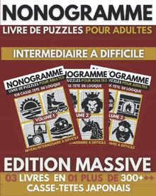 Nonogramme: Nonogramme Plusieurs Niveaux,Hanjie Griddlers,Livre De Casse-tête Japonais Avec solutions ( Nonogramme Français ) Edition Massive