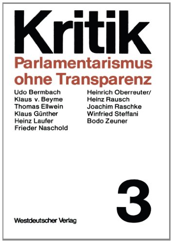 Parlamentarismus Ohne Transparenz (Kritik)