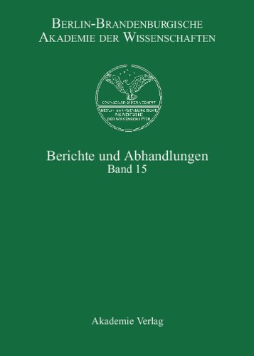 Berichte und Abhandlungen: Band 15