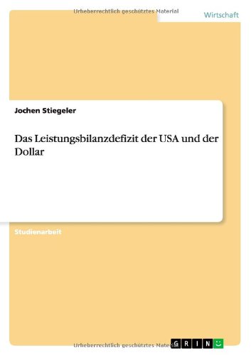 Das Leistungsbilanzdefizit der USA und der Dollar