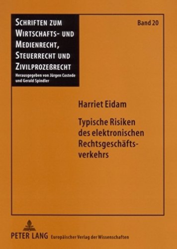 Typische Risiken des elektronischen Rechtsgeschäftsverkehrs (Schriften zum Wirtschafts- und Medienrecht, Steuerrecht und Zivilprozessrecht)