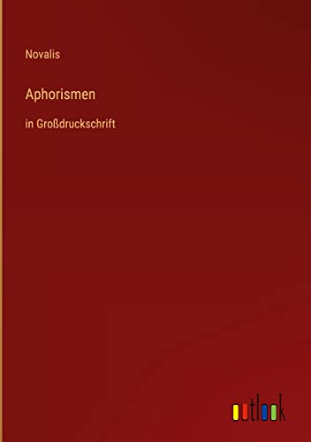 Aphorismen: in Großdruckschrift