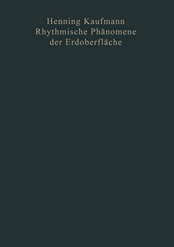 Rhythmische Phänomene der Erdoberfläche (German Edition)