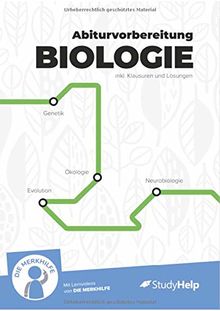 Lernheft Abiturvorbereitung Biologie: StudyHelp und DIE MERKHILFE