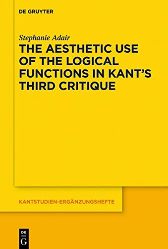 The Aesthetic Use of the Logical Functions in Kant's Third Critique (Kantstudien-Ergänzungshefte, Band 202)