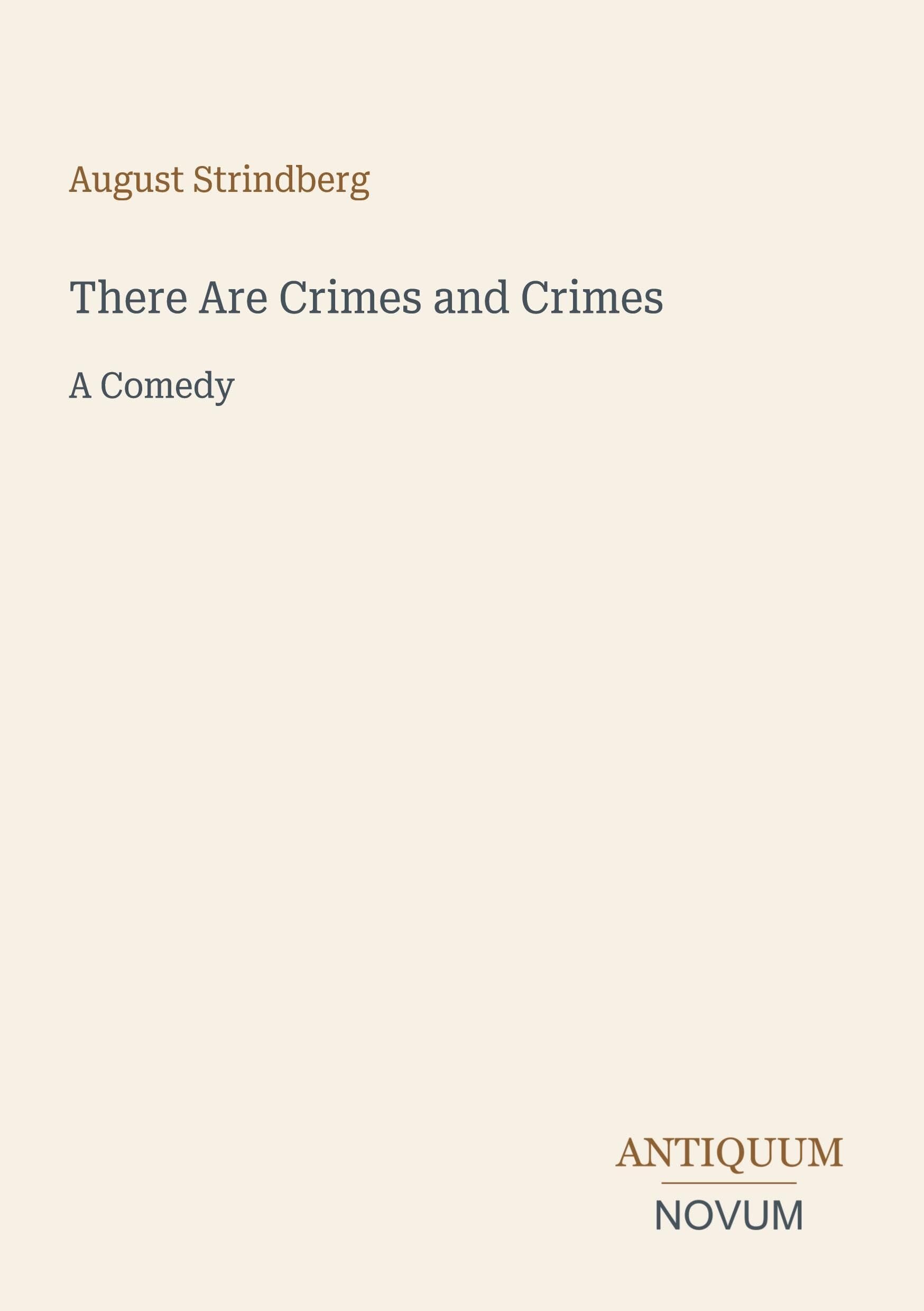 There Are Crimes and Crimes