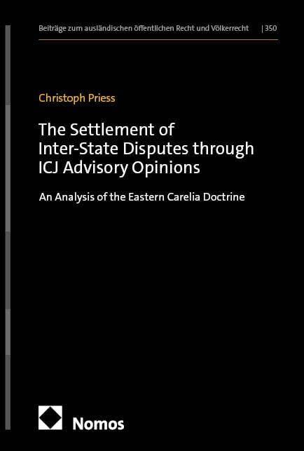 The Settlement of Inter-State Disputes through ICJ Advisory Opinions