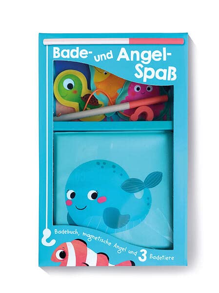 Bade- und Angelspaß (Blaue Box - Cover Wal): Eindband mit Wal