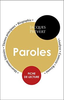 Fiche de lecture Paroles (Etude intégrale)