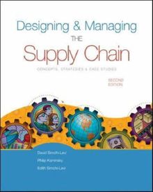 Designing & Managing the Supply Chain, w. CD-ROM