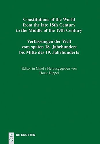Constitutions of the World from the late 18th Century to the Middle of the 19th Century. The Americas. Constitutional Documents of Mexico 1814-1849: Chiapas - Puebla