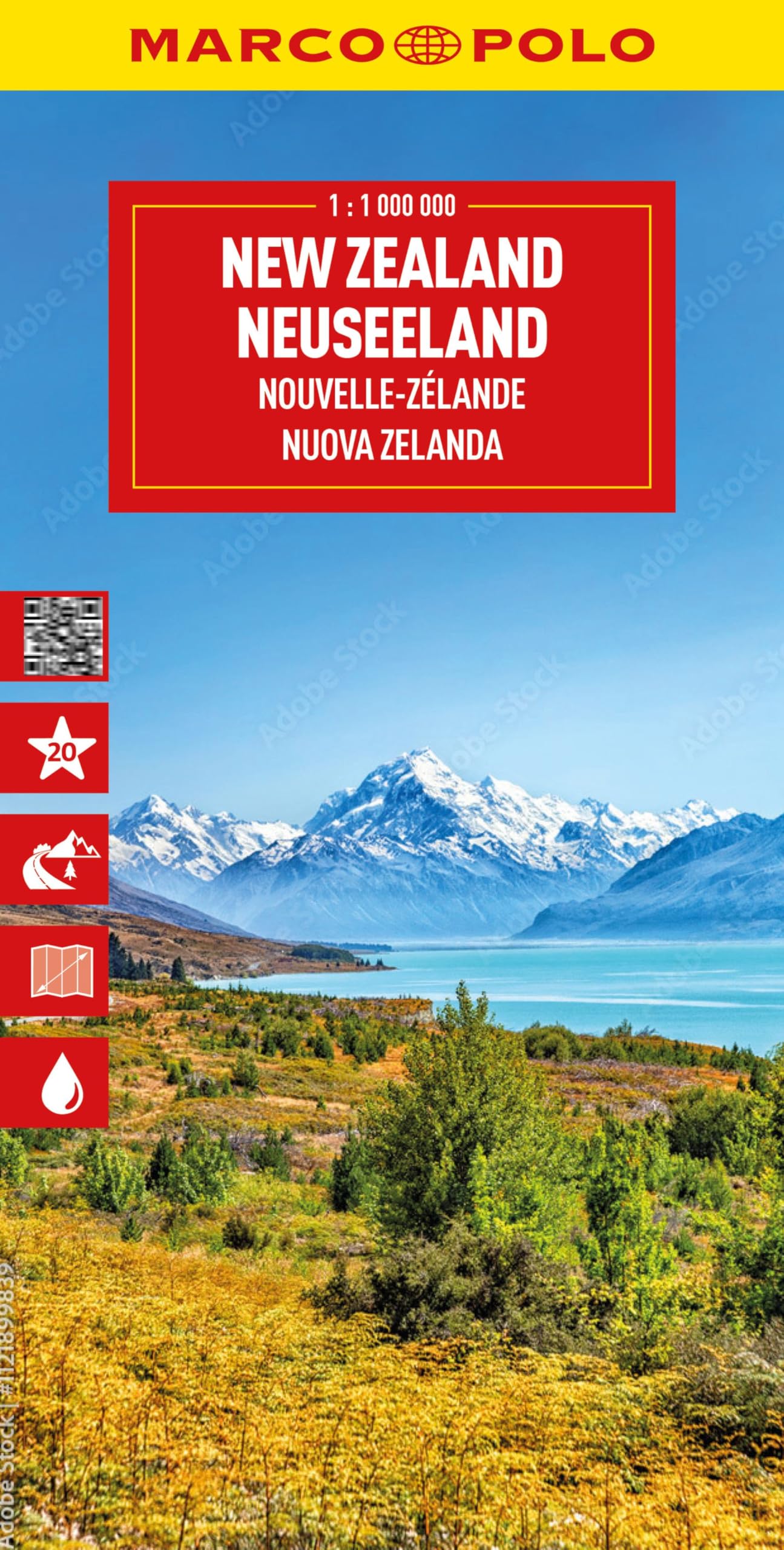 MARCO POLO Reisekarte Neuseeland 1:1 Mio.: Straßenkarte und Autokarte mit sehenswerten Strecken, Highlights und digitaler Erweiterung (Marco Polo Maps)
