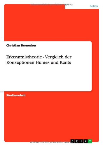 Erkenntnistheorie - Vergleich der Konzeptionen Humes und Kants