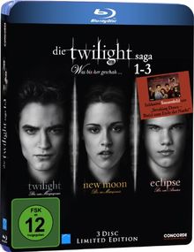 Twilight Saga 1-3: Was bis(s)her geschah (inkl. Sammelkarte) [Blu-ray] [Limited Edition] | DVD | Zustand sehr gut