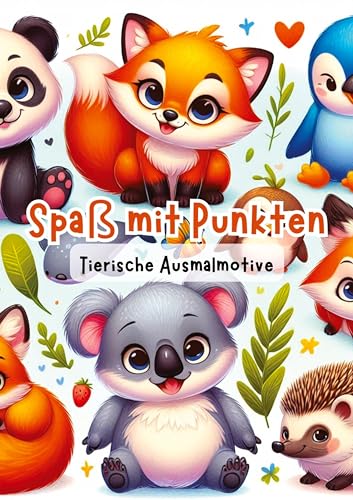 Spaß mit Punkten: Tierische Ausmalmotive