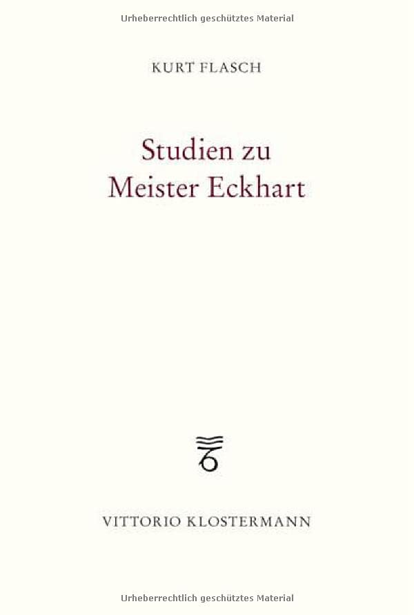 Studien zu Meister Eckhart