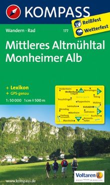 Mittleres Altmühltal, Monheimer Alb: Wandern / Rad. GPS-genau. 1:50.000