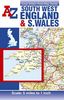 South West England and South Wales Road Map (Great Britain Road Maps 5 Miles to 1 Inch)