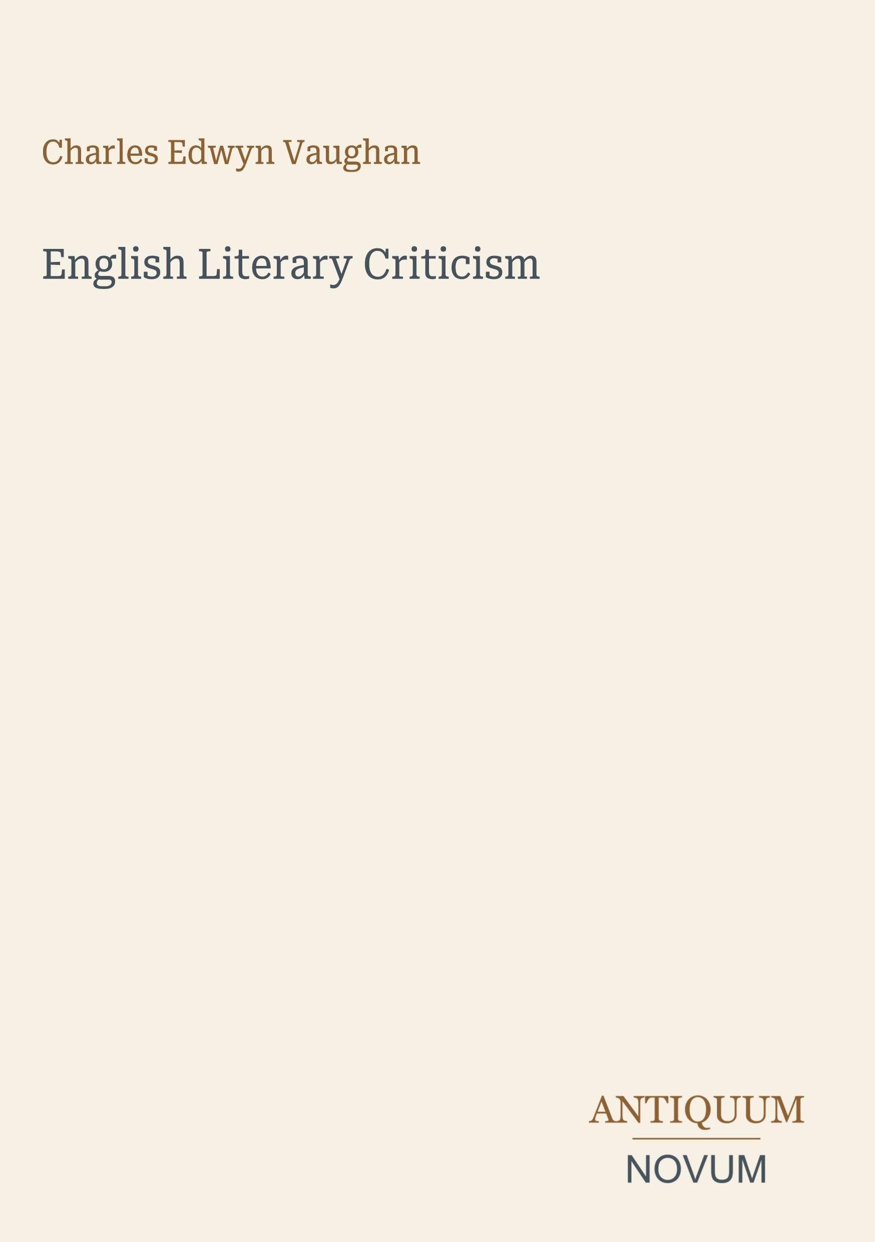 English Literary Criticism