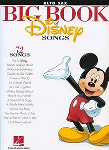 The Big Book Of Disney Songs Instrumental Folio Alto Saxophone BK