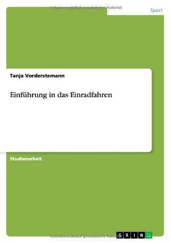 Einführung in das Einradfahren
