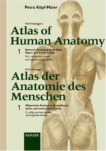 Wolf-Heidegger's Atlas of Human Anatomy / Wolf-Heideggers Atlas der Anatomie des Menschen. Complete set. Latin Nomenclature: Wolf-Heideggers Atlas der ... Rumpfwand, obere und untere Extremität, Vol.1