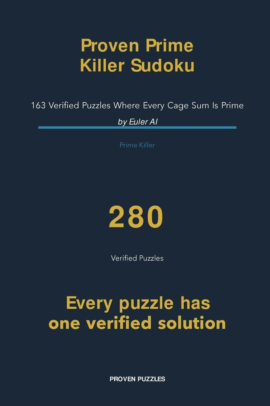 Proven Prime Killer Sudoku