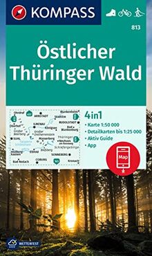 KOMPASS Wanderkarte 813 Östlicher Thüringer Wald: 1:50000 (KOMPASS-Wanderkarten, Band 813)