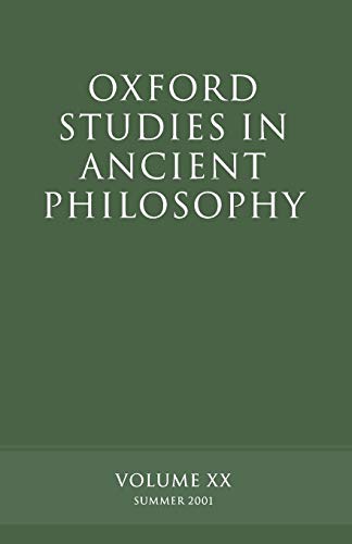 Oxford Studies in Ancient Philosophy: Volume XX: Summer 2001 (Vol 20)