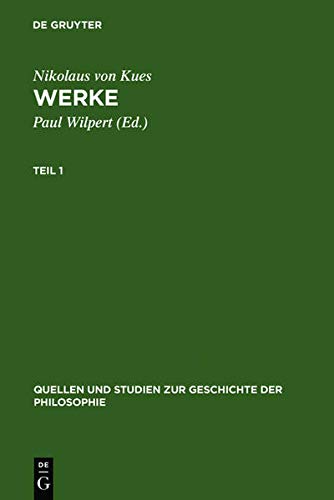 Werke: (Neuausg. d. Strassburger Drucks von 1488) (Quellen und Studien zur Geschichte der Philosophie, 5/6)
