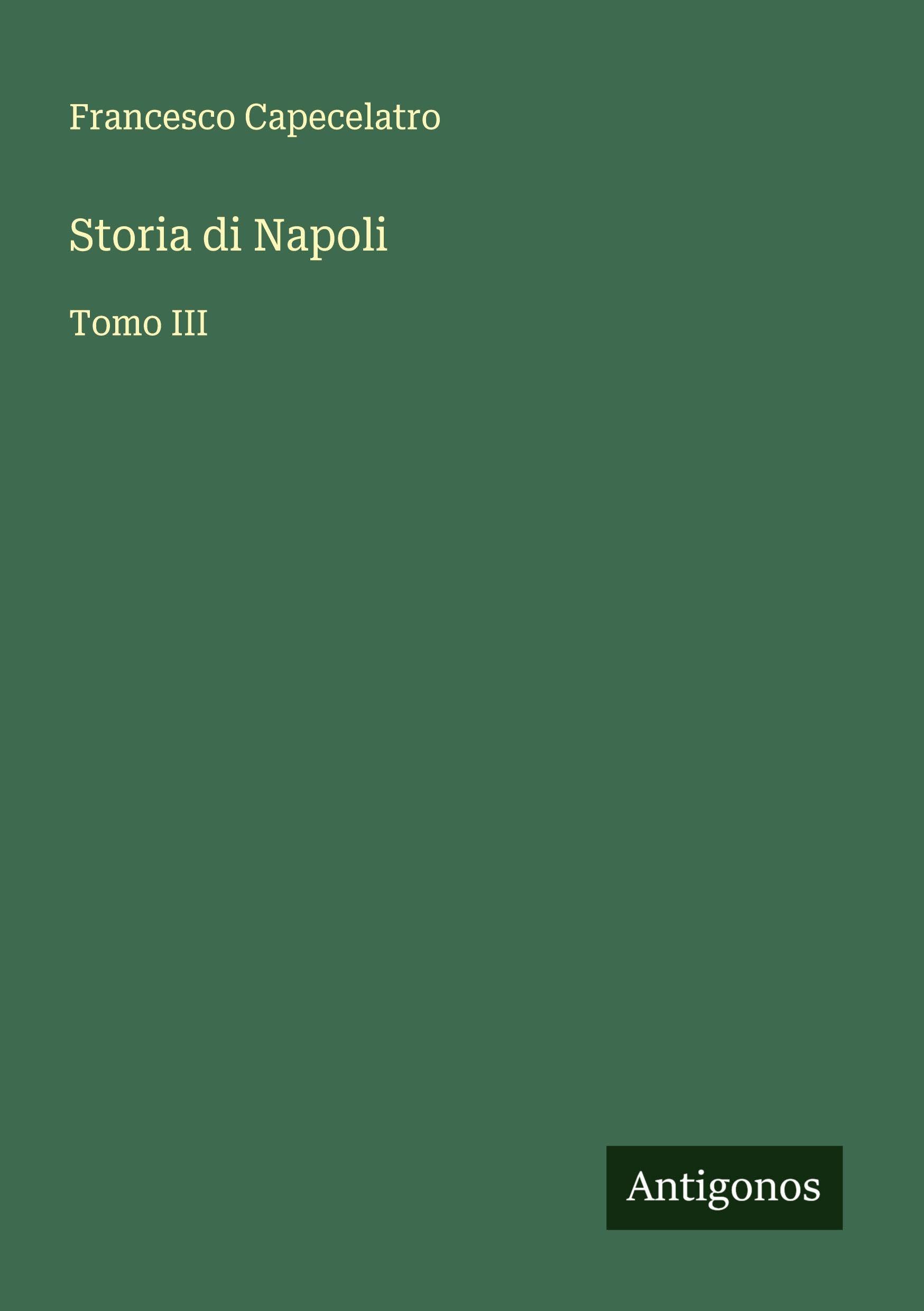 Storia di Napoli: Tomo III