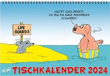 Uli Stein Tischkalender 2024: Monatskalender zum Aufstellen: Ideal für den Schreibtisch (Uli Stein Kalender 2024)