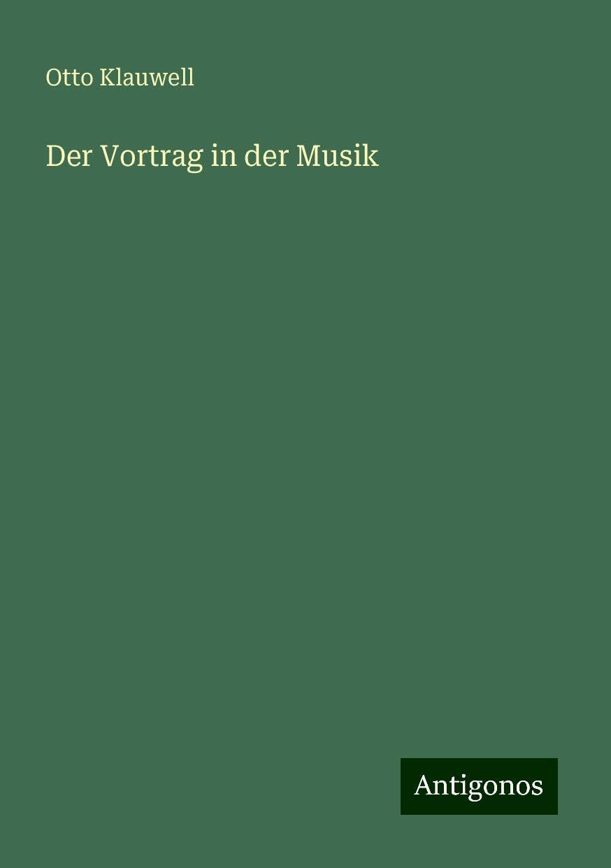 Der Vortrag in der Musik