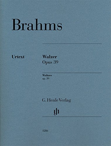 Johannes Brahms Walzer Op. 39; Klavier