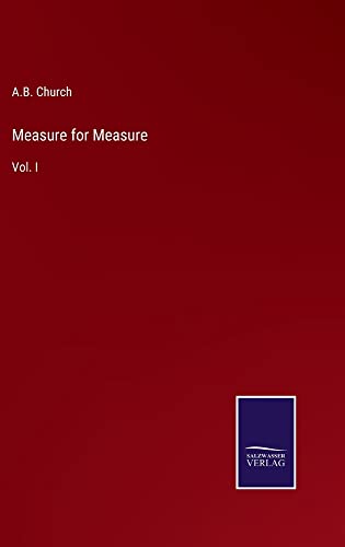 Measure for Measure: Vol. I