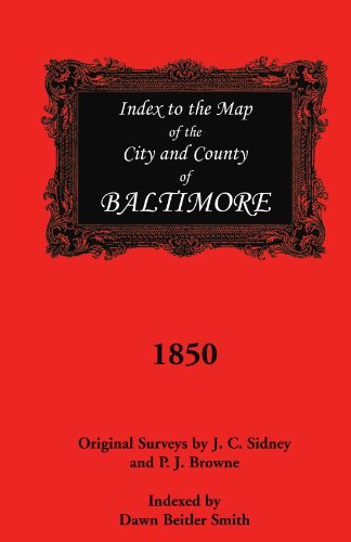 Index to the 1850 Map of Baltimore City and County