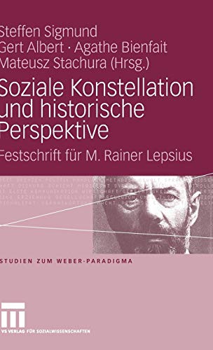Soziale Konstellation und historische Perspektive: Festschrift für M. Rainer Lepsius (Studien zum Weber-Paradigma)