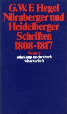 Nürnberger und Heidelberger Schriften 1808-1817: BD 4