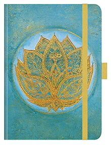 Premium Timer Big "Lotus" 2022: Hochwertiger Buchkalender. Terminplaner mit Wochenkalendarium, Gummiband und Stifthalter. 12 x 17 cm