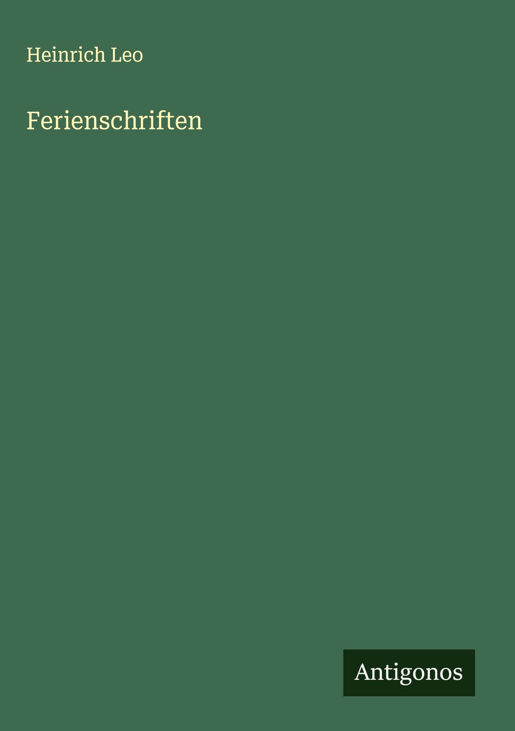 Ferienschriften