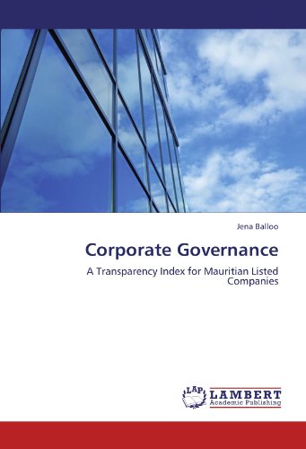 Corporate Governance: A Transparency Index for Mauritian Listed Companies