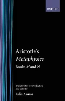 Metaphysics: Books M and N (Clarendon Aristotle Series)