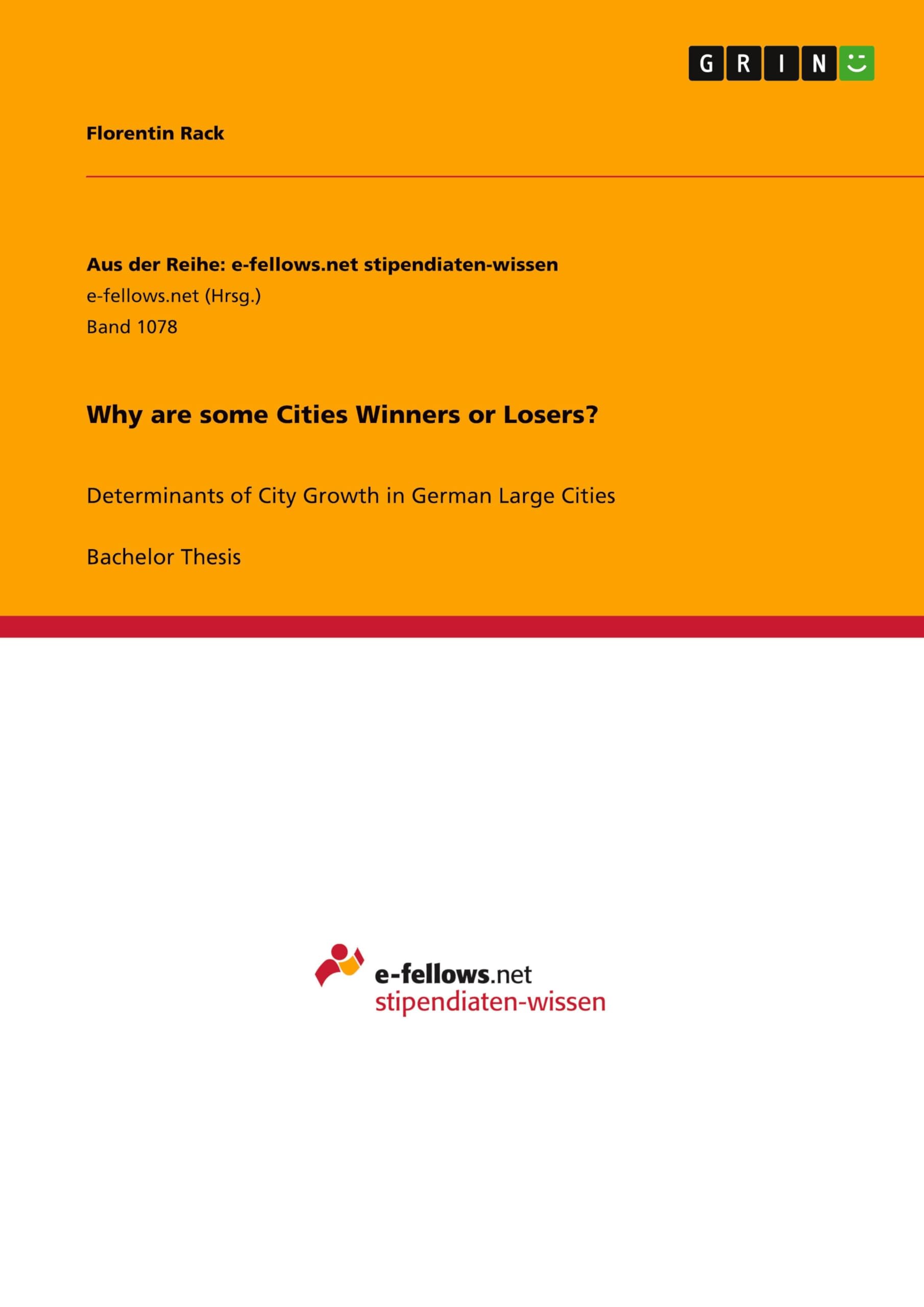 Why are some Cities Winners or Losers?: Determinants of City Growth in German Large Cities