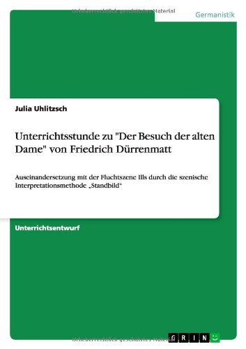 Unterrichtsstunde zu Der Besuch der alten Dame von Friedrich Dürrenmatt: Auseinandersetzung mit der Fluchtszene Ills durch die szenische Interpretationsmethode Standbild